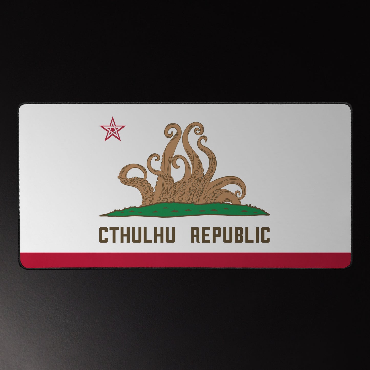 Cthulhu Republic California Flag Lovecraft Desk mat
