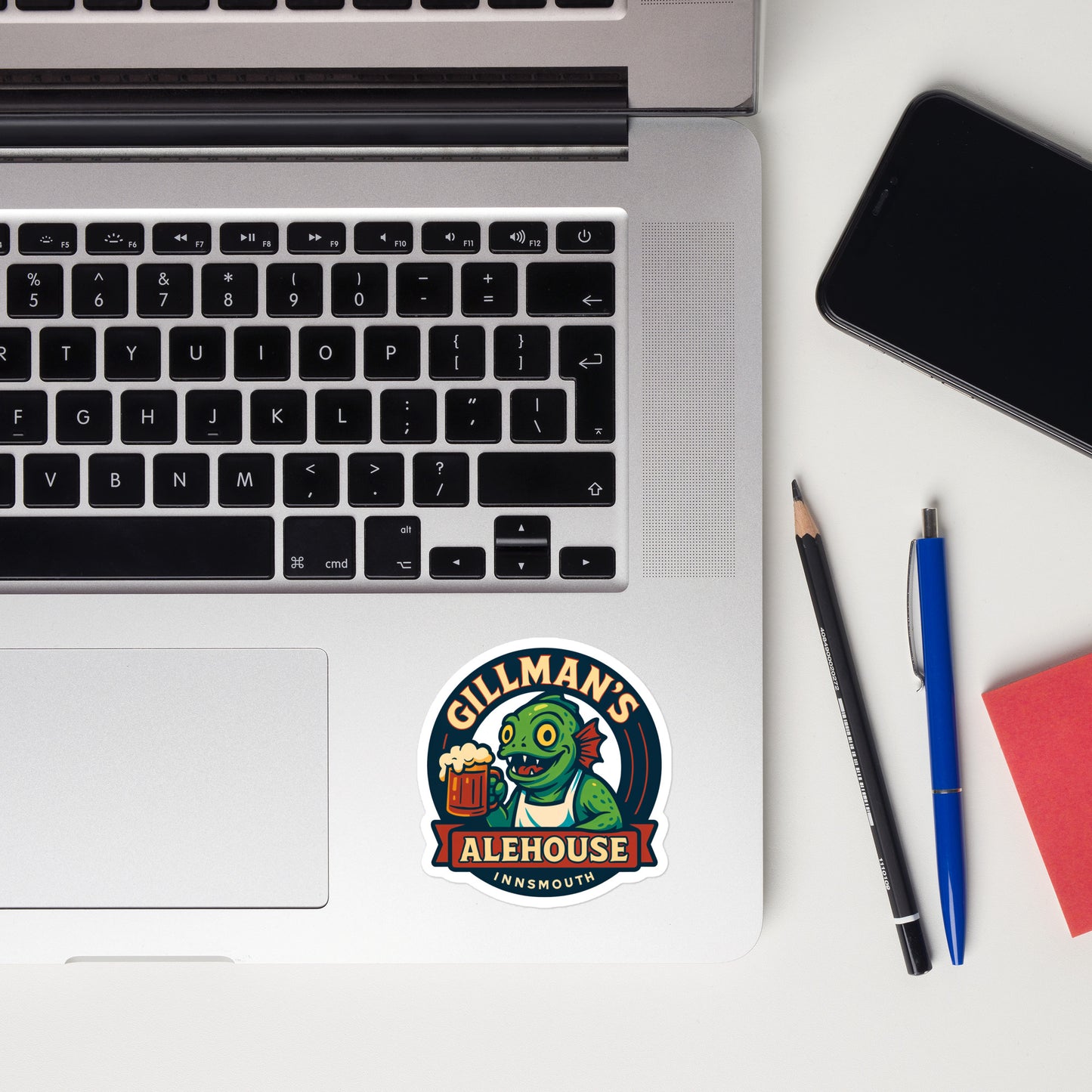 Gillman’s Alehouse – Innsmouth’s Friendliest Taproom Bubble-free stickers