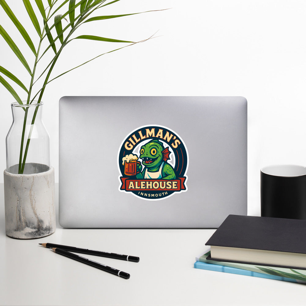 Gillman’s Alehouse – Innsmouth’s Friendliest Taproom Bubble-free stickers
