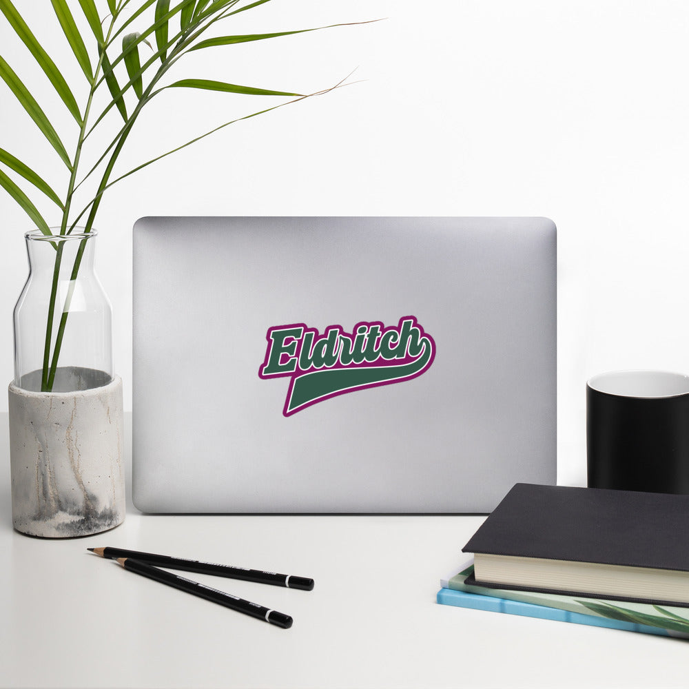 Eldritch League Script – Vintage Lovecraftian Lettering Bubble-free stickers