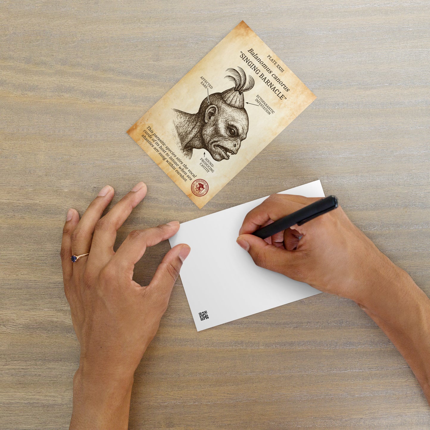 The Singing Barnacle - Lovecraftian biology Standard Postcard