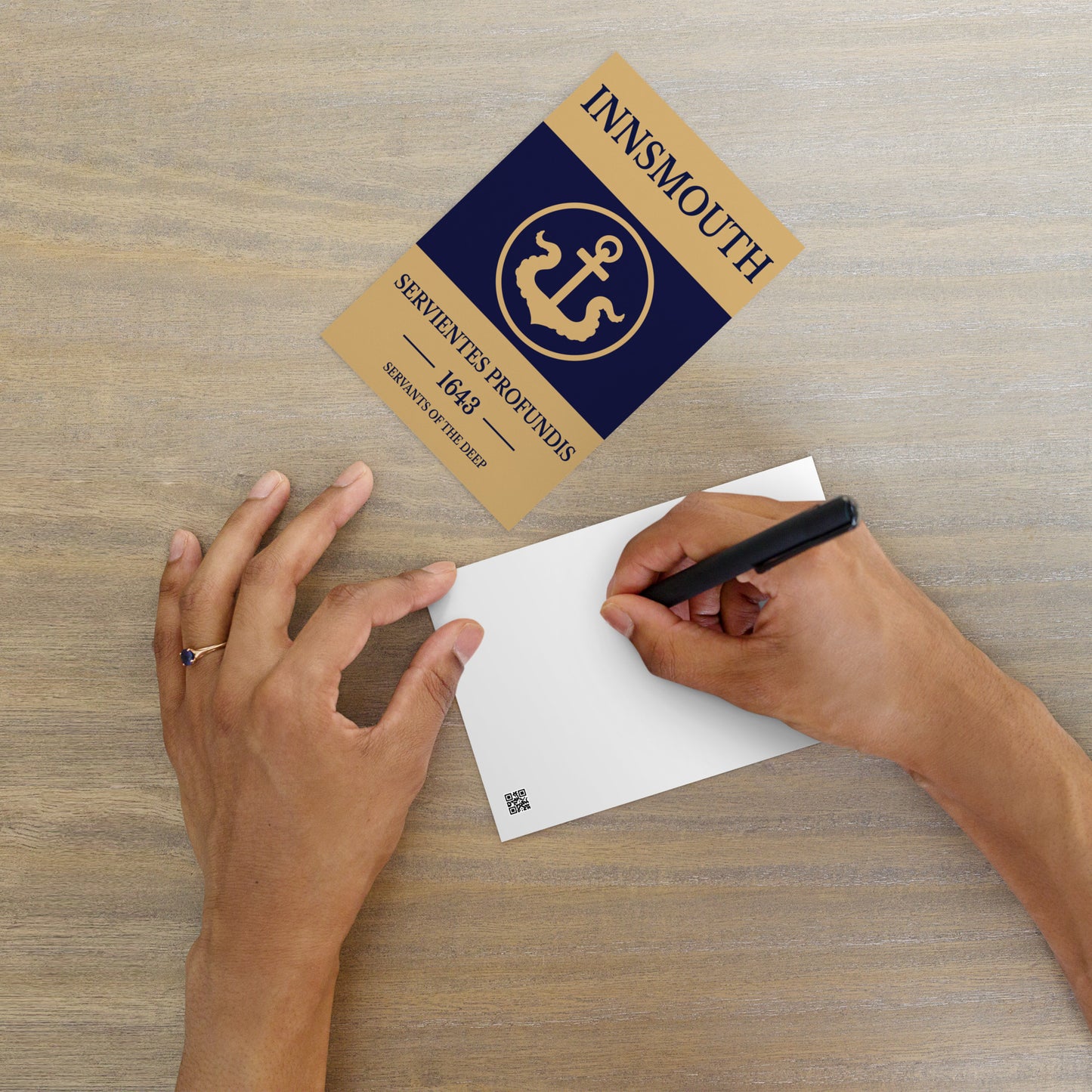 Flag of Innsmouth – Servientes Profundis (Est. 1643) Standard Postcard