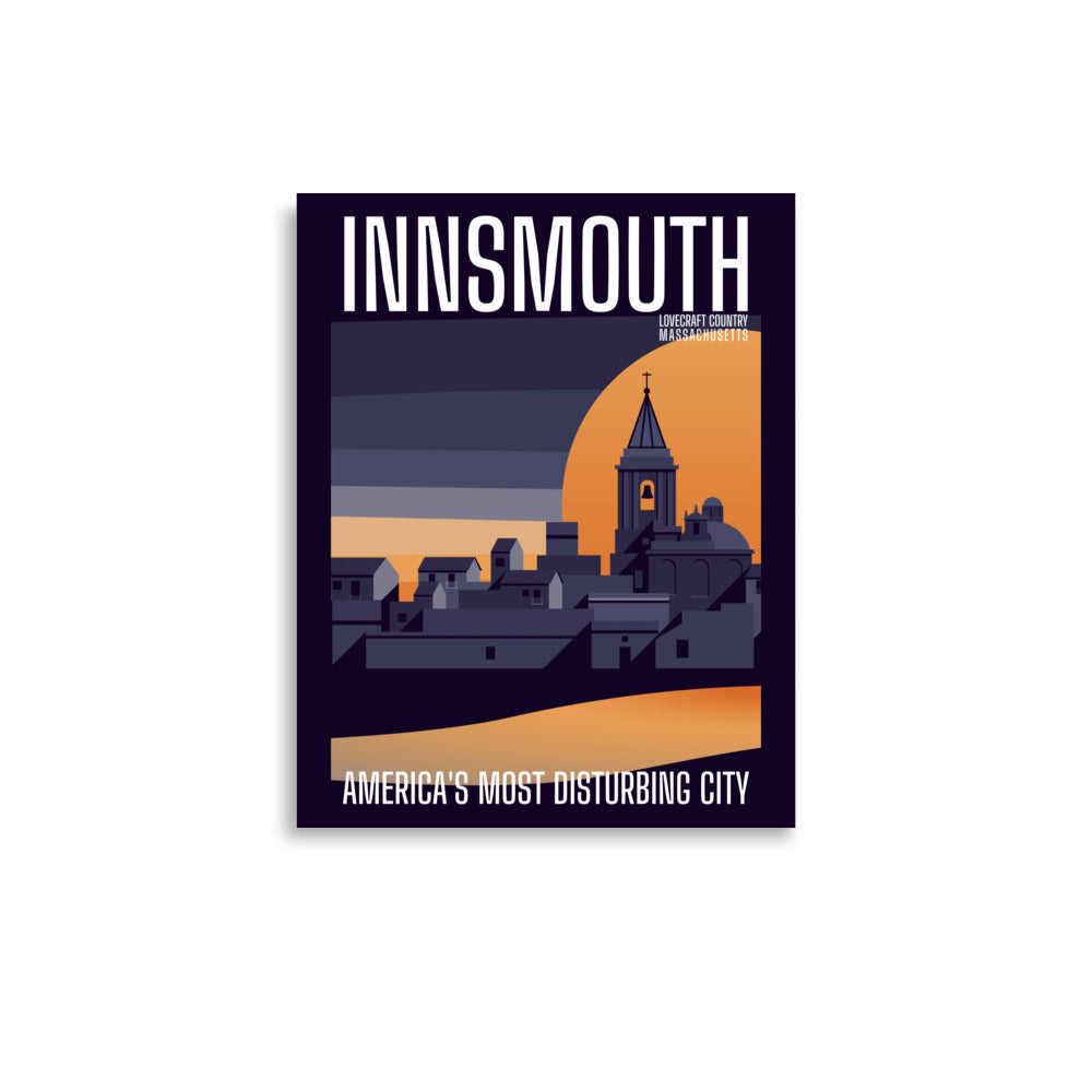 Póster de viaje vintage de Innsmouth Lovecraft Póster