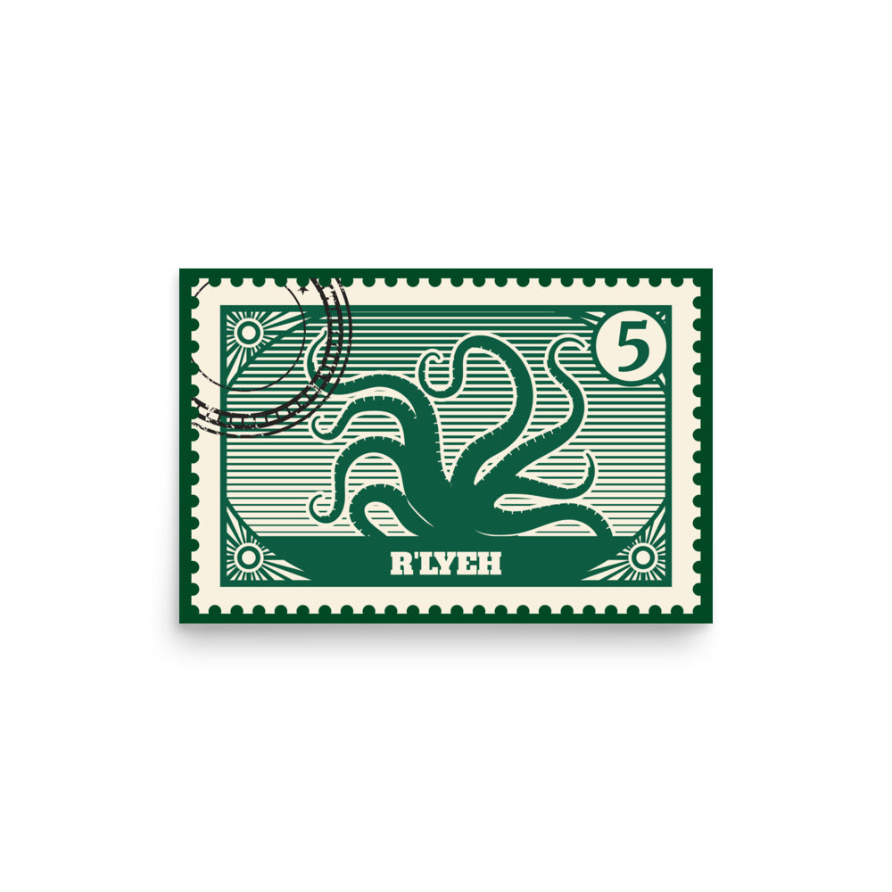 Timbre postal de R'lyeh Poster