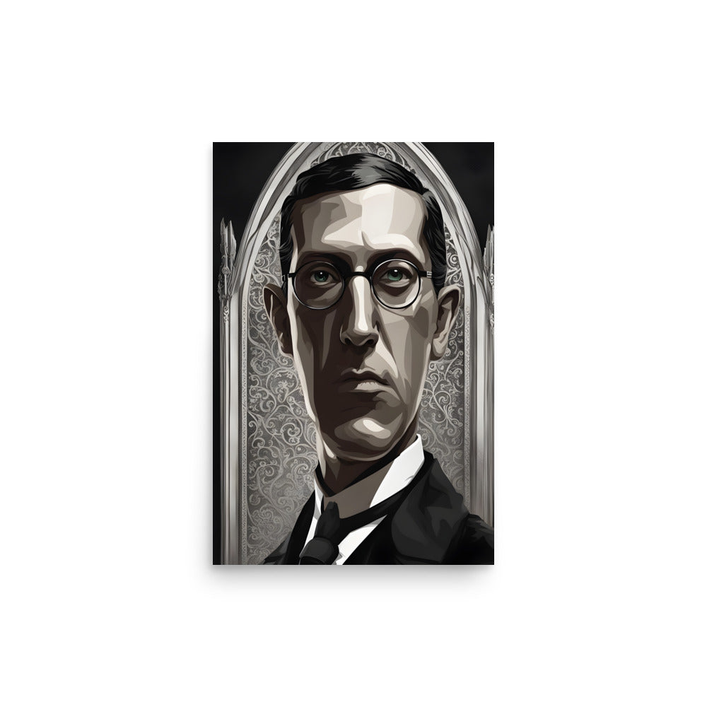 Retrato gótico de Lovecraft Póster