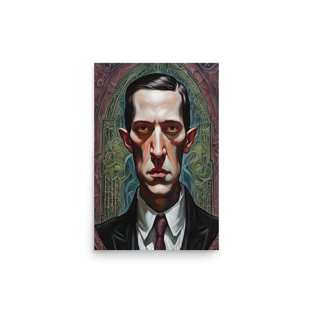 Portrait gothique de Lovecraft Poster