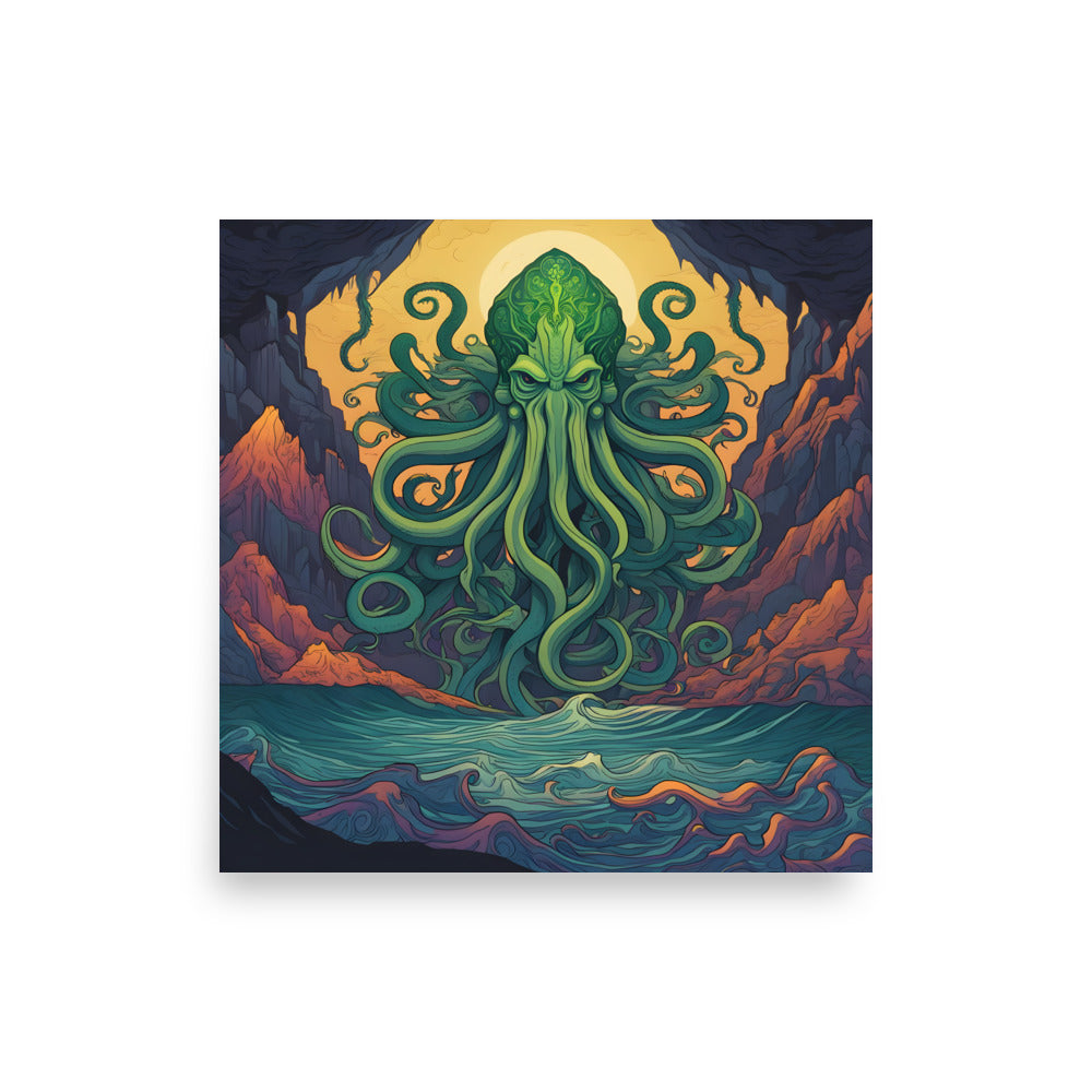 Cthulhu Mystical Symbolism Poster