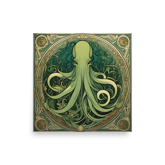 Cthulhu Art Nouveau Poster