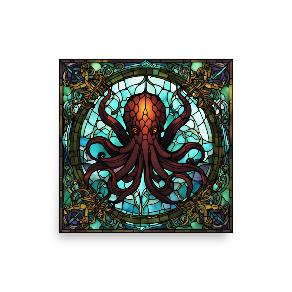 Cthulhu Stained Glass Poster