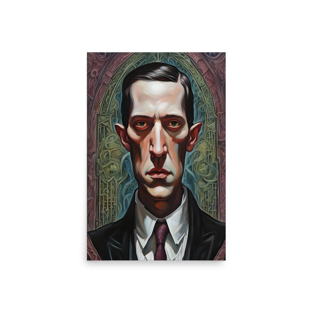 Portrait gothique de Lovecraft Poster