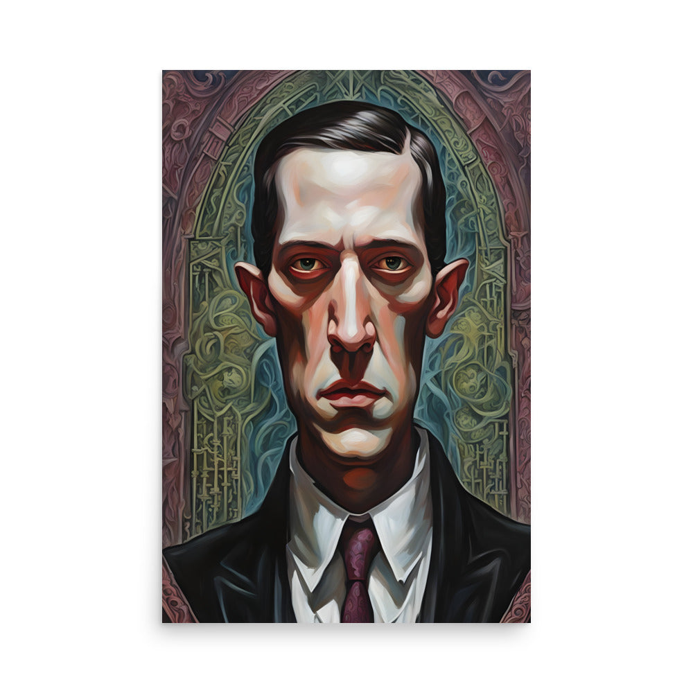 Portrait gothique de Lovecraft Poster