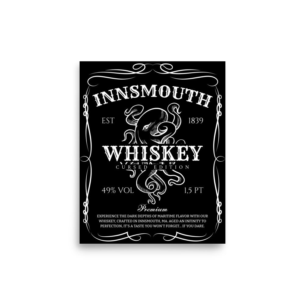 Étiquette de whisky Innsmouth Lovecraft Poster