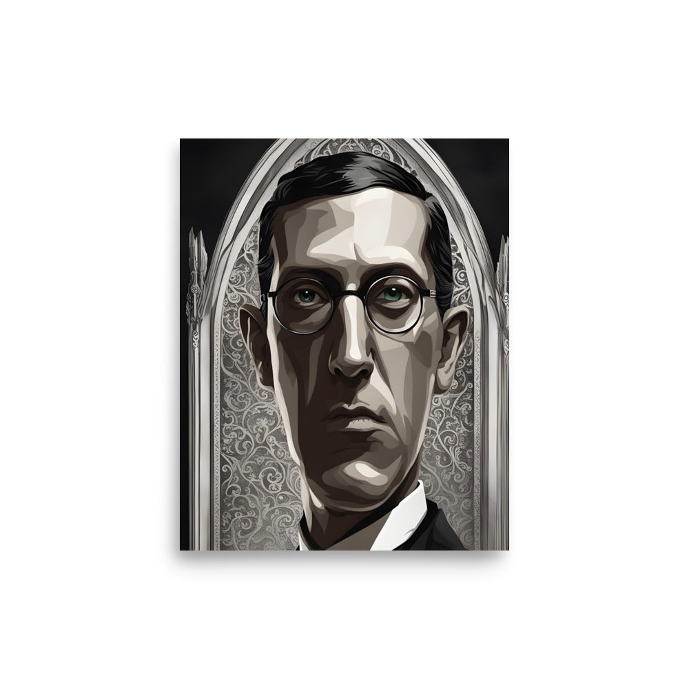 Portrait gothique de Lovecraft Poster