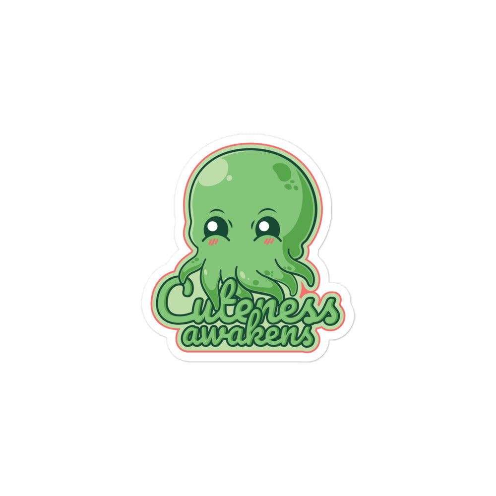 Pegatinas Kawaii Cthulhu sin burbujas