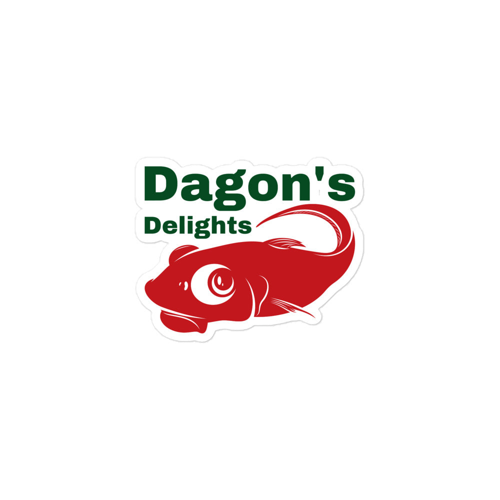 Dagon's Delights Seafood Bubble-free stickers