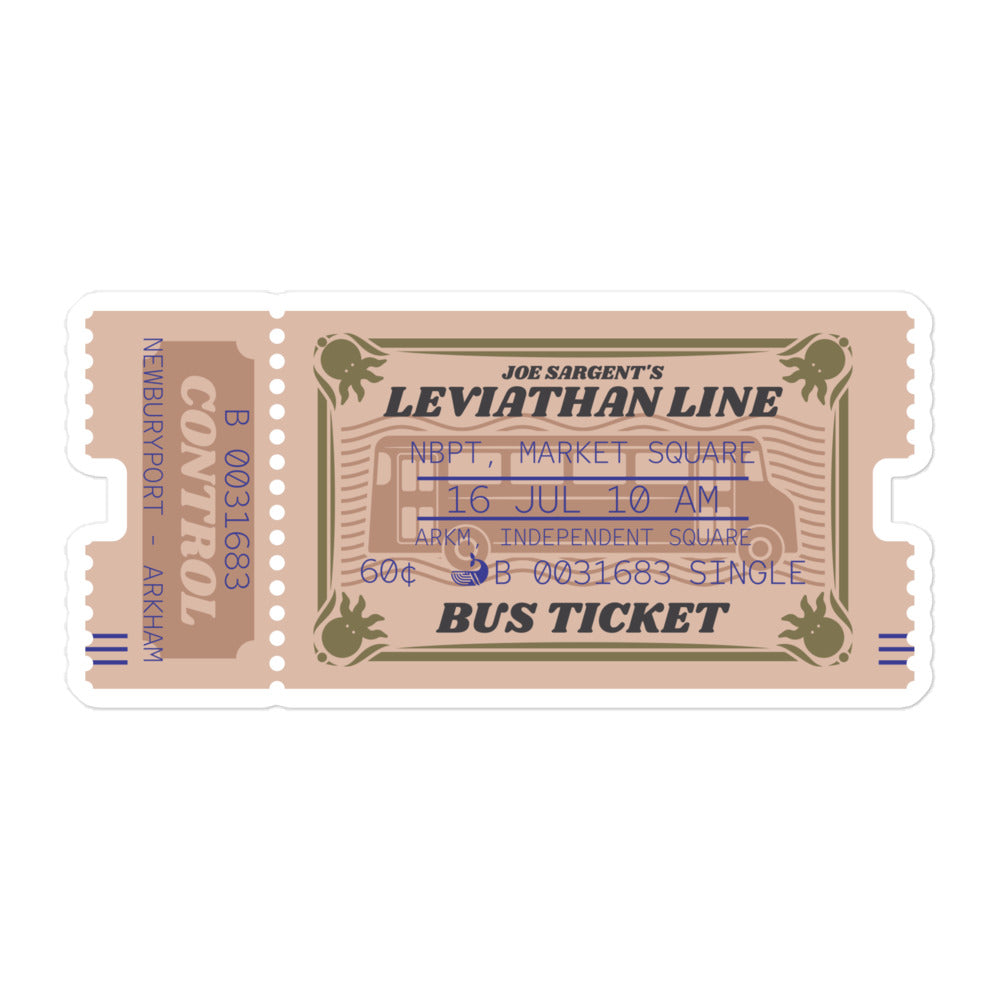 Leviathan Line Innsmouth Bus Bubble-free stickers