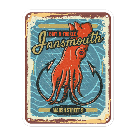 Innsmouth Bait and Tackle Fishing Lovecraft Bubble-free stickers