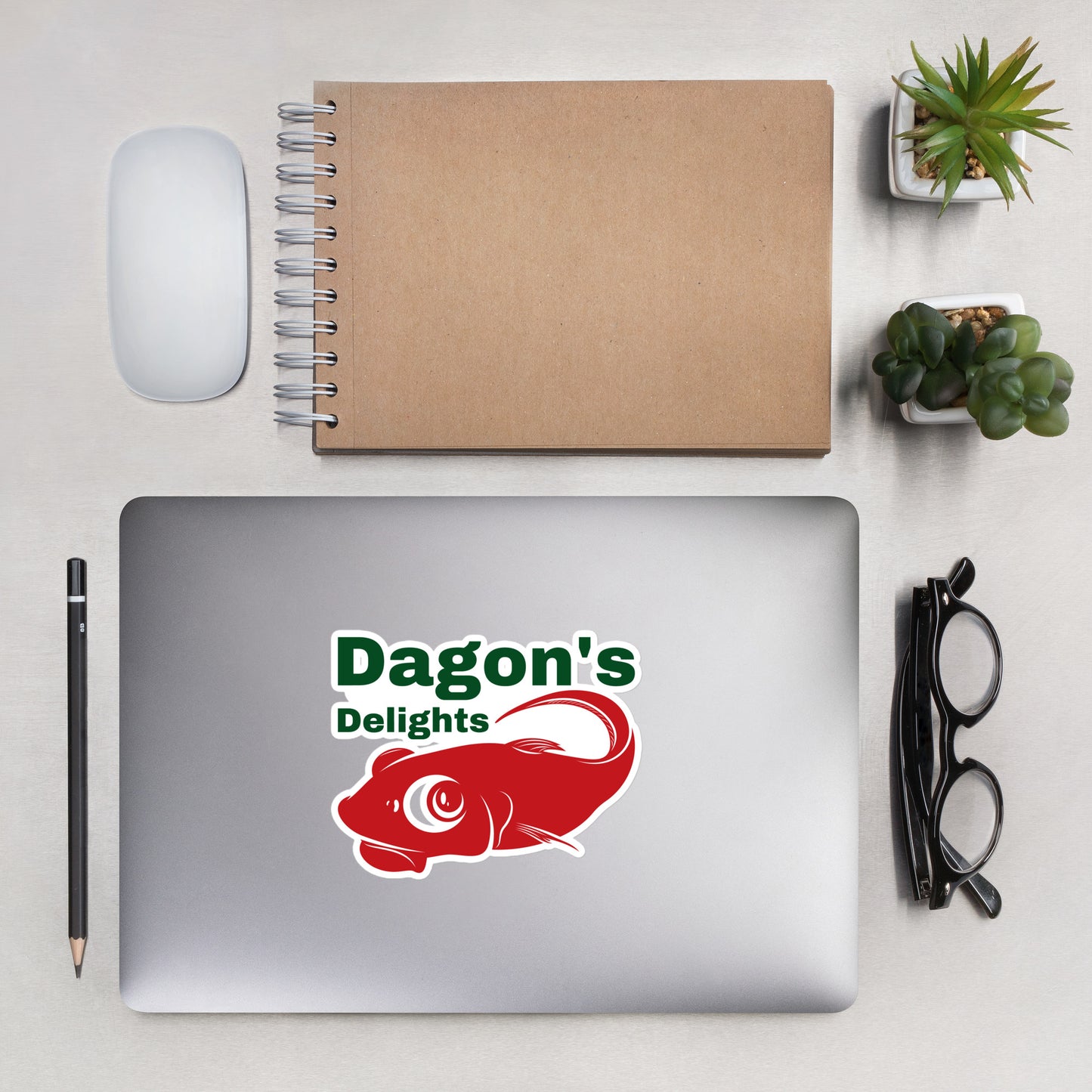 Dagon's Delights Seafood Bubble-free stickers