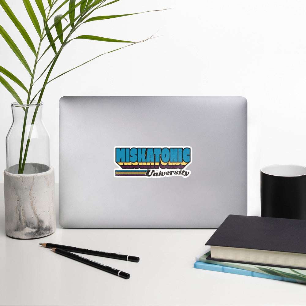 Miskatonic University Retro Label Bubble-free stickers