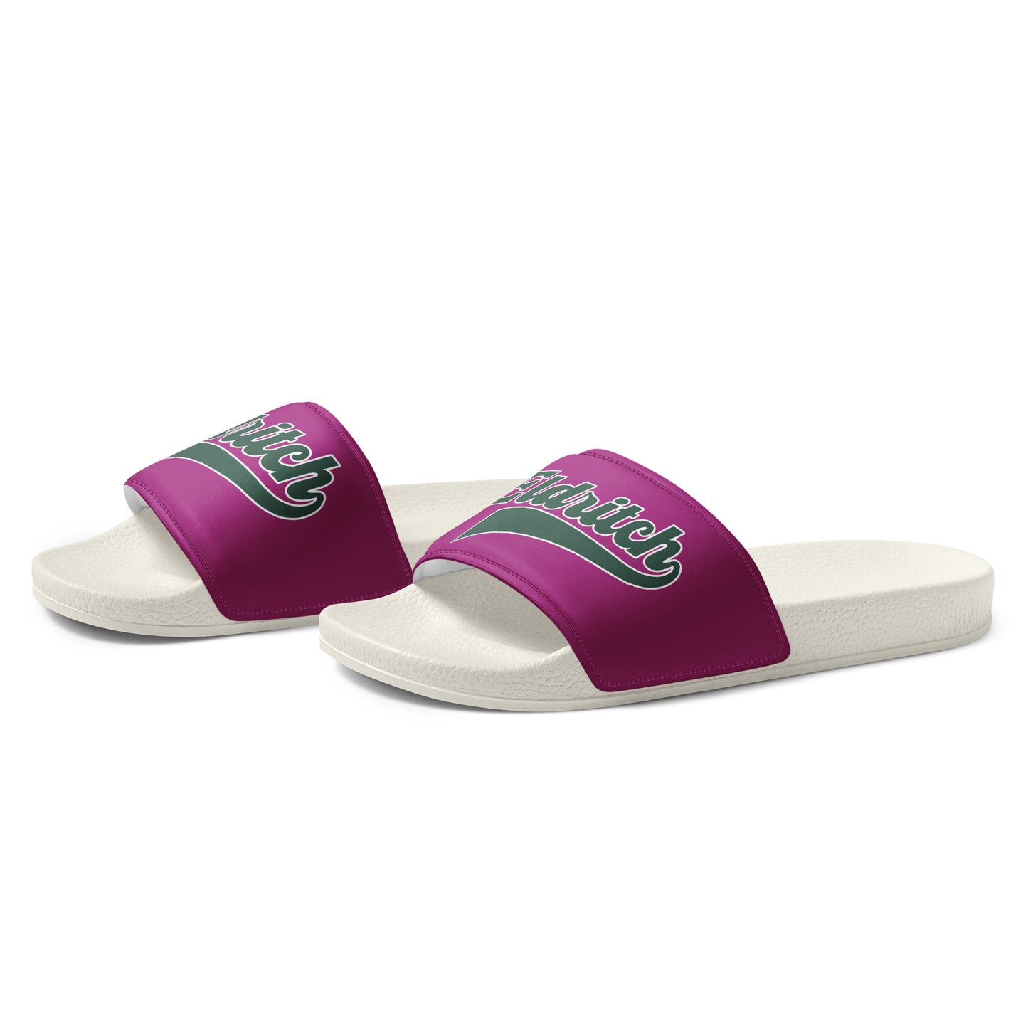 Eldritch League Script – Vintage Lovecraftian Lettering Men’s slides