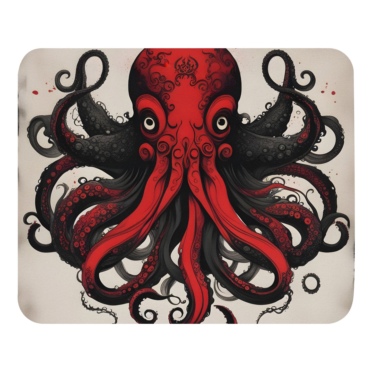 Cthulhu Asian Ink Painting Mouse pad