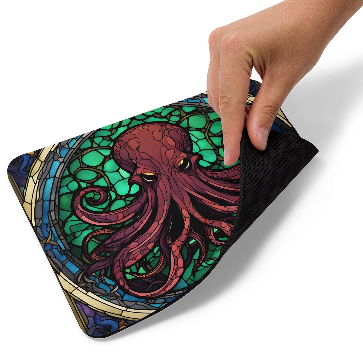 Cthulhu Stained Glass Mouse pad