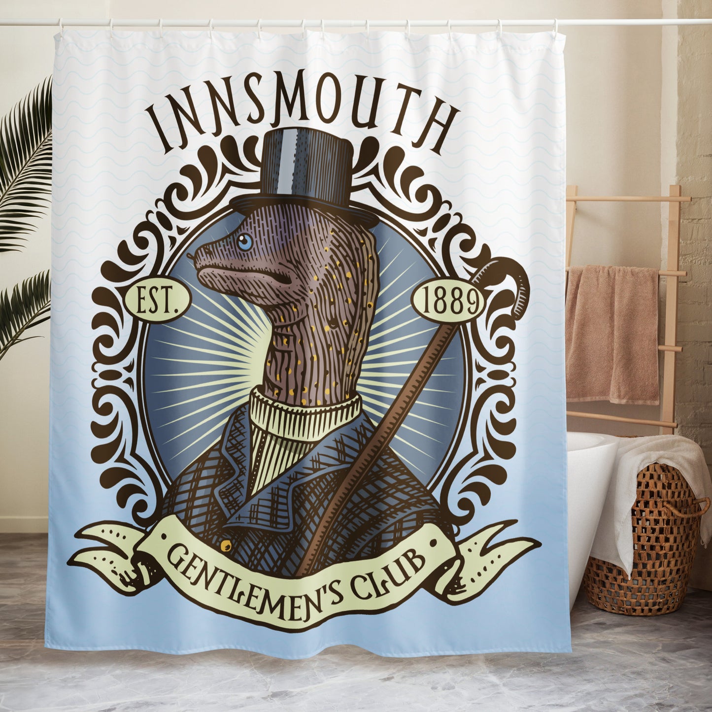 The Shadow over Innsmouth Lovecraft Moray Gentleman Shower curtain