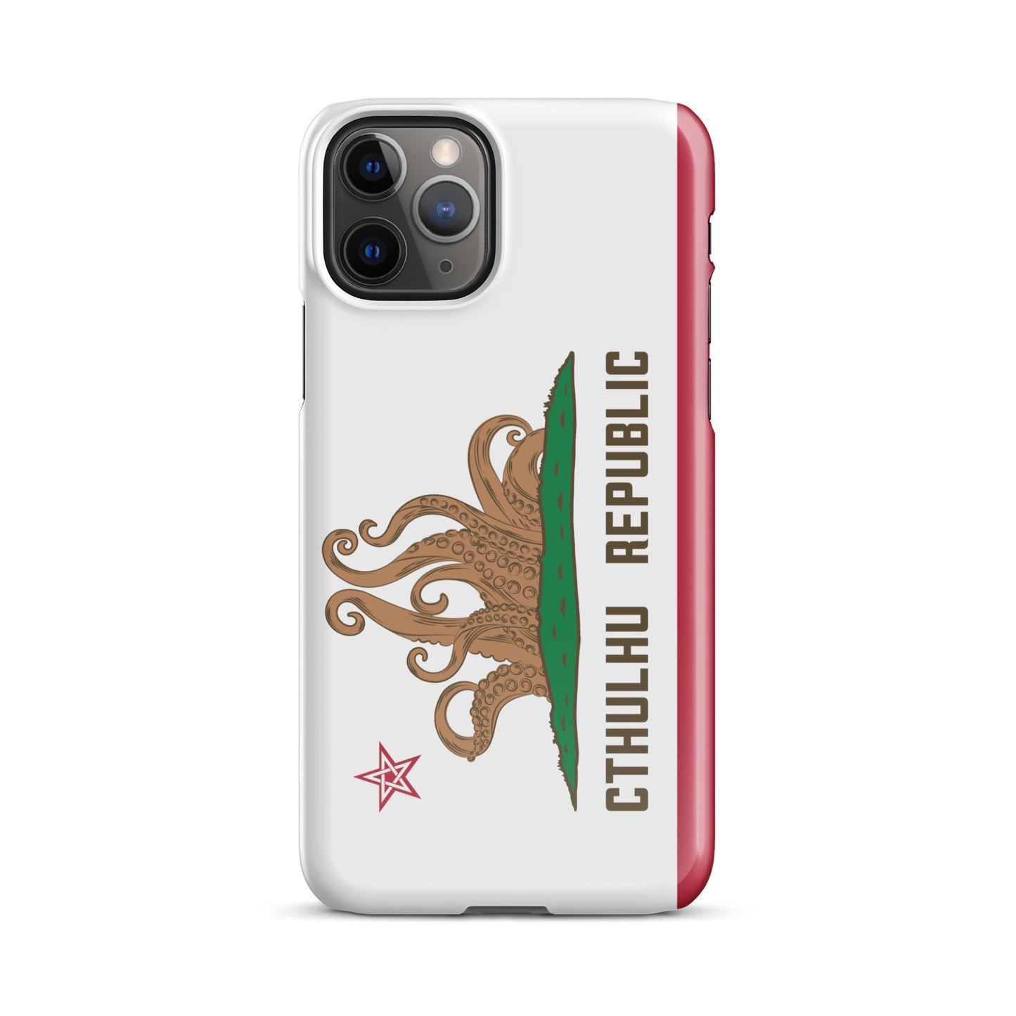 Coque Snap Lovecraft Drapeau de Californie de la République de Cthulhu pour iPhone®