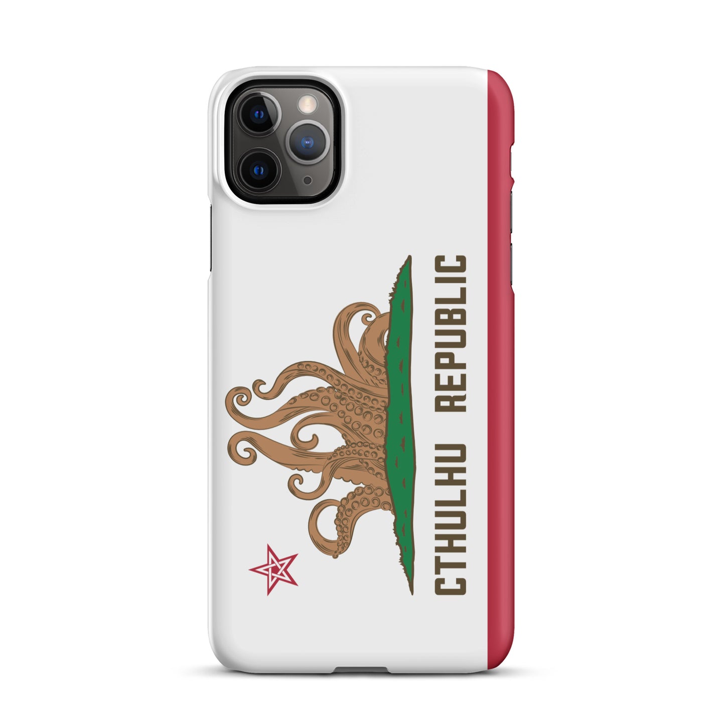 Coque Snap Lovecraft Drapeau de Californie de la République de Cthulhu pour iPhone®