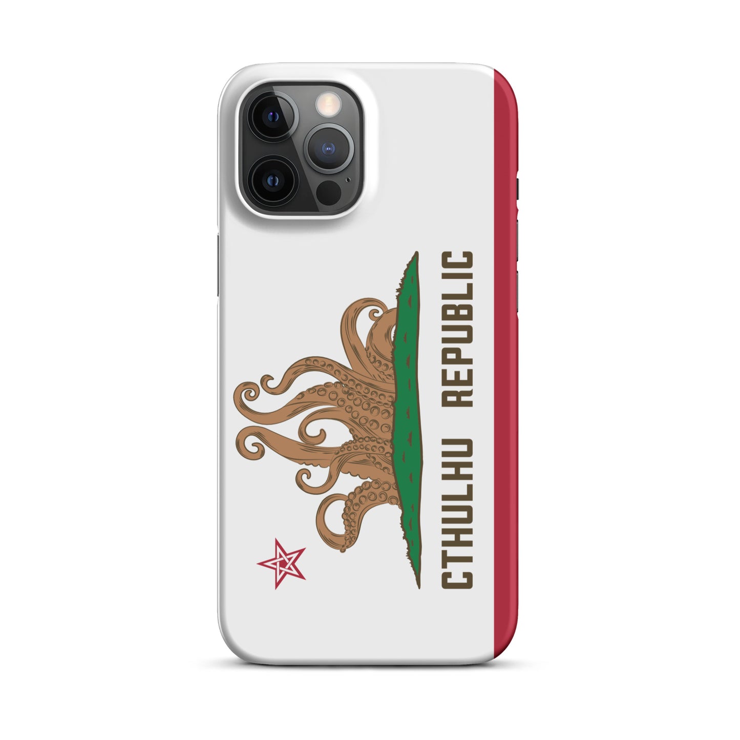 Coque Snap Lovecraft Drapeau de Californie de la République de Cthulhu pour iPhone®