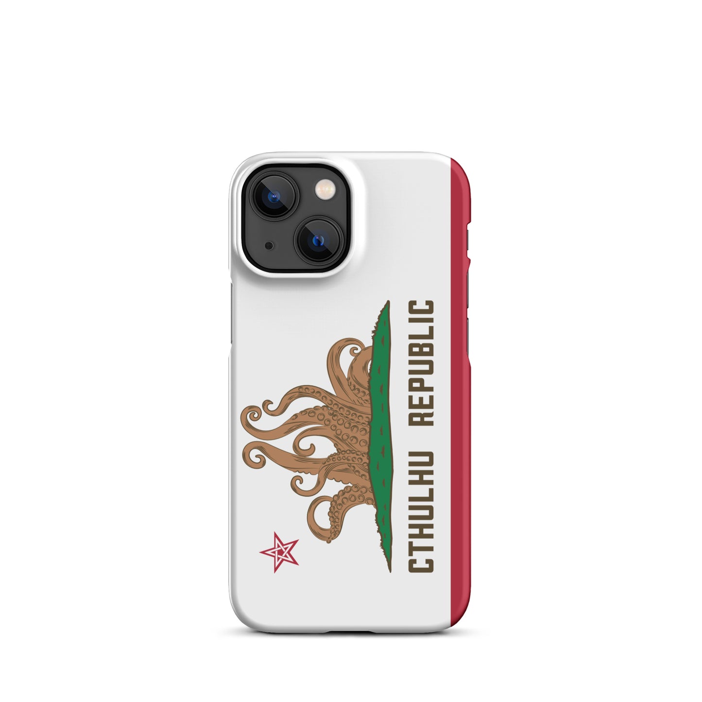 Coque Snap Lovecraft Drapeau de Californie de la République de Cthulhu pour iPhone®