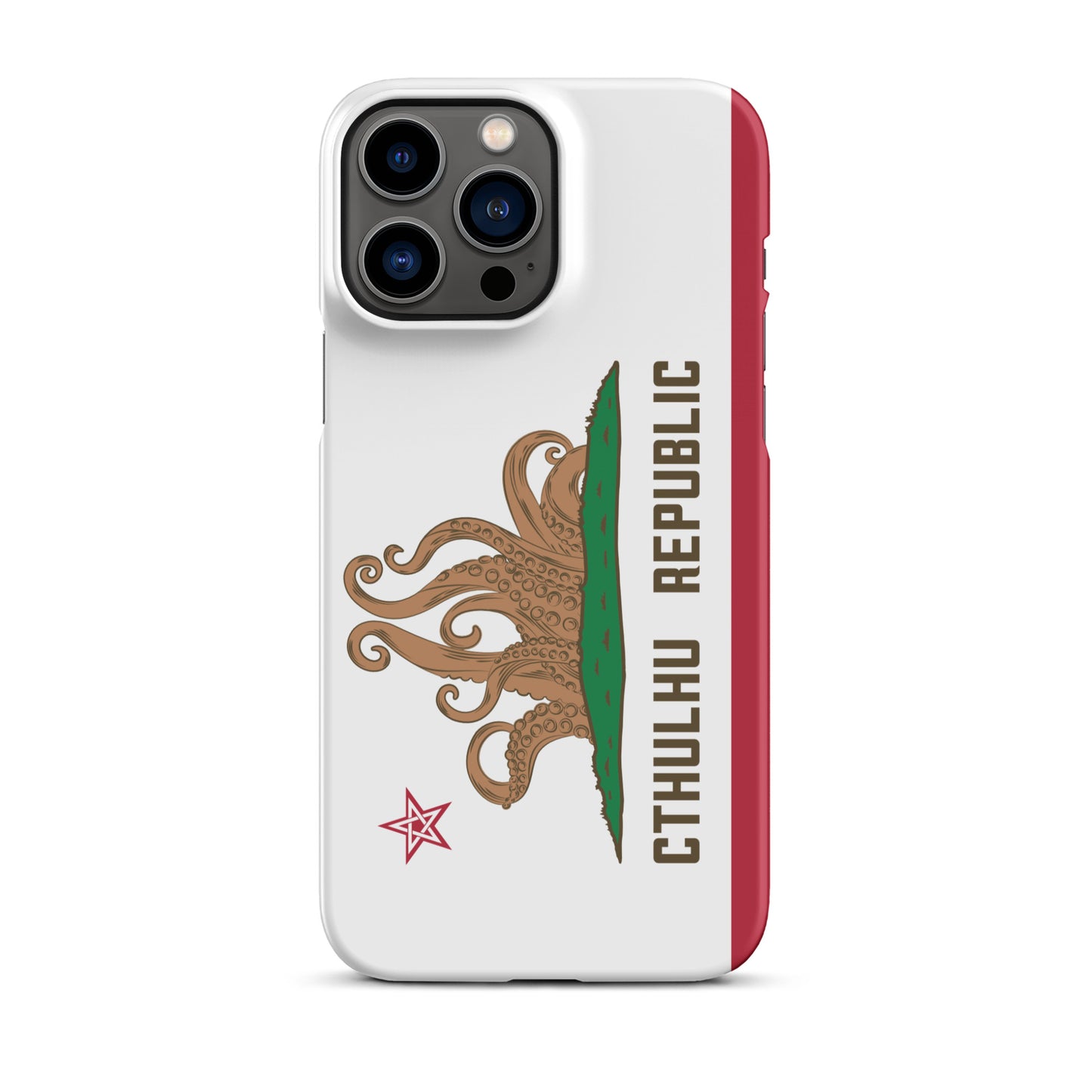 Coque Snap Lovecraft Drapeau de Californie de la République de Cthulhu pour iPhone®