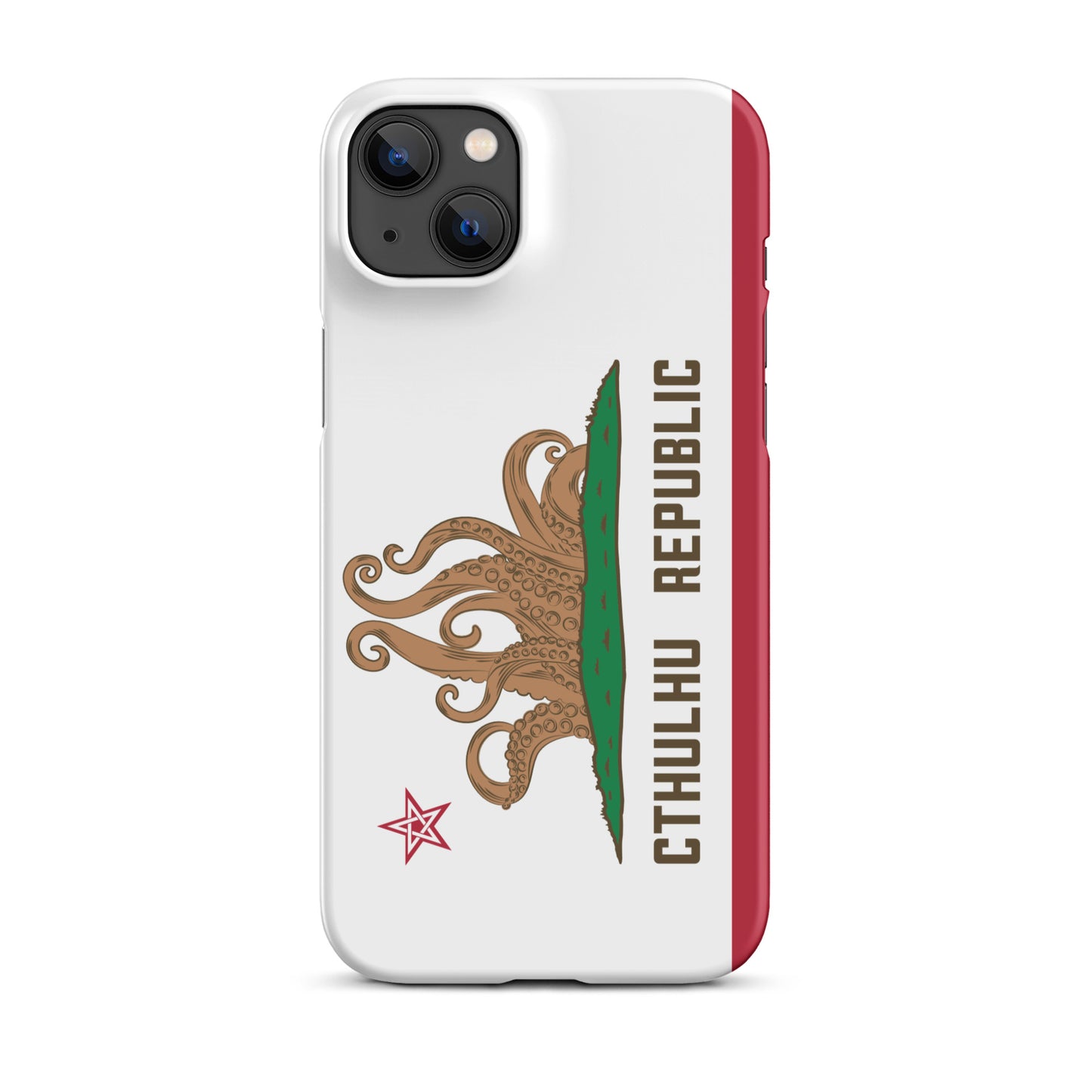 Coque Snap Lovecraft Drapeau de Californie de la République de Cthulhu pour iPhone®