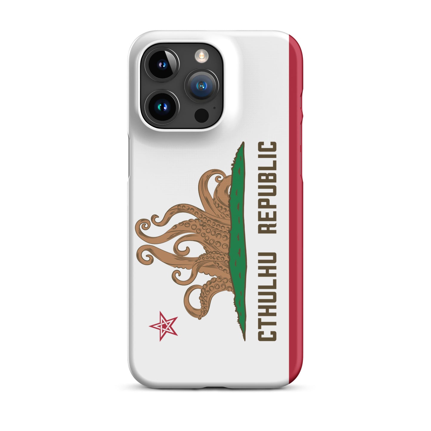 Coque Snap Lovecraft Drapeau de Californie de la République de Cthulhu pour iPhone®