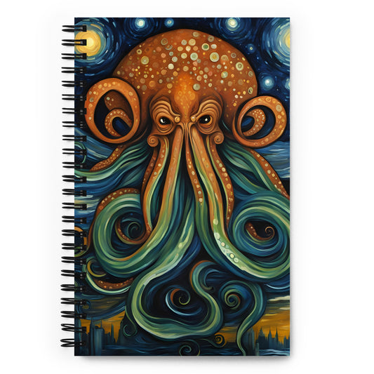 Cthulhu Post-Impressionism Spiral notebook