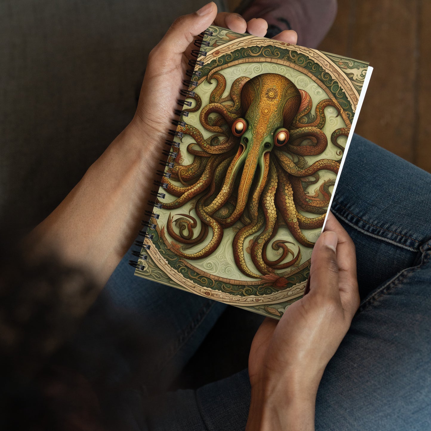 Cthulhu Mesoamerican Codex Spiral notebook