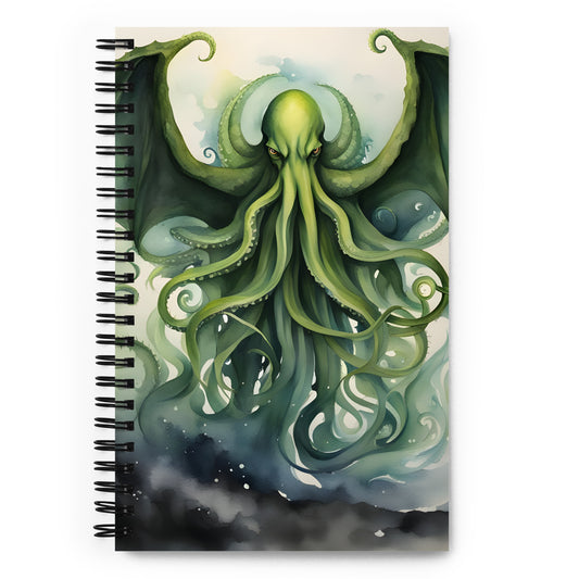 Cthulhu Watercolor Painting Spiral notebook