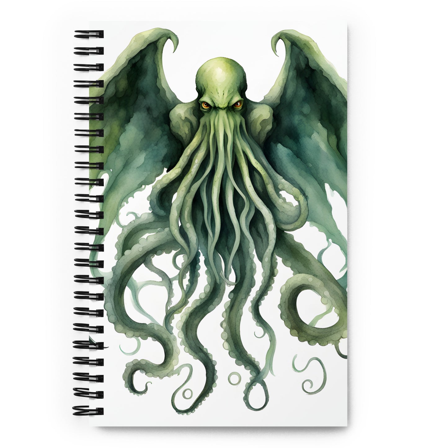 Cthulhu Watercolor Painting Spiral notebook