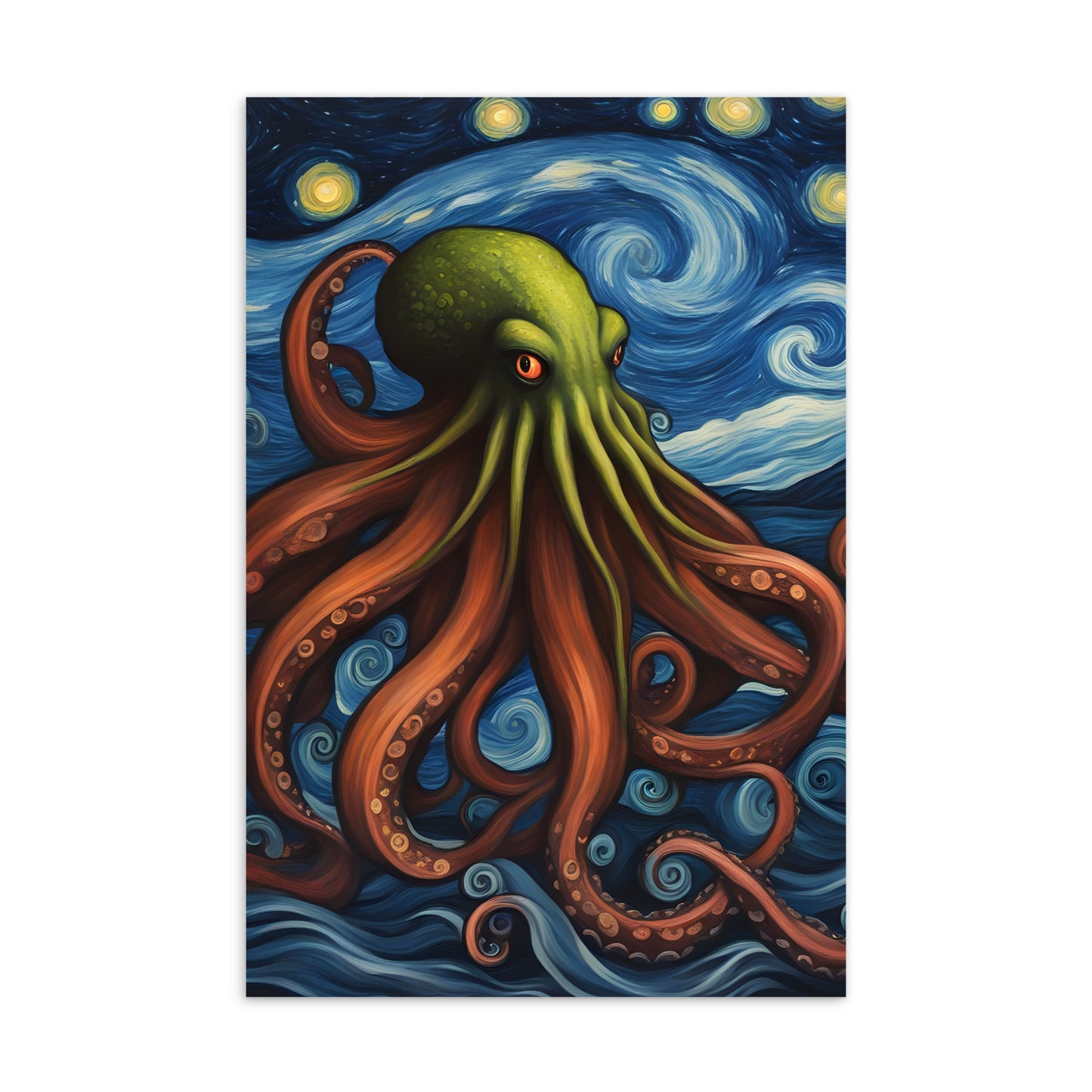 Carte postale standard du postimpressionnisme de Cthulhu