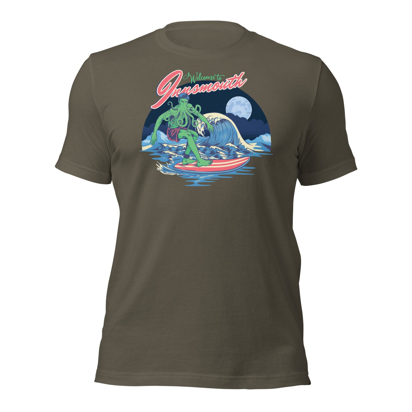 Innsmouth Surfing Lovecraft Unisex t-shirt