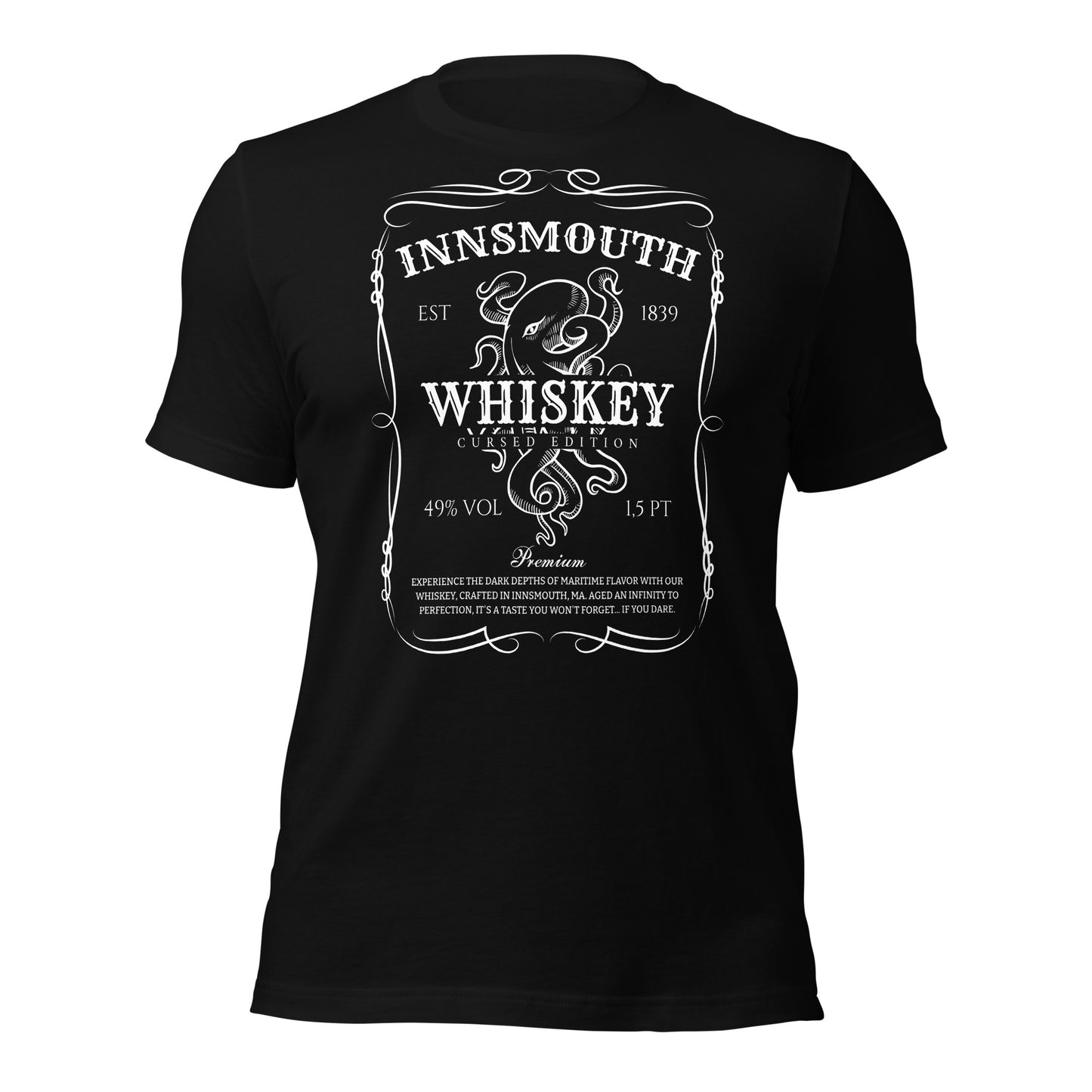 Camiseta unisex Innsmouth Whiskey Label Lovecraft