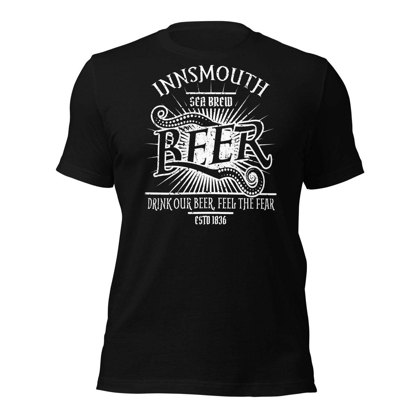 Camiseta unisex Innsmouth Beer Label Lovecraft