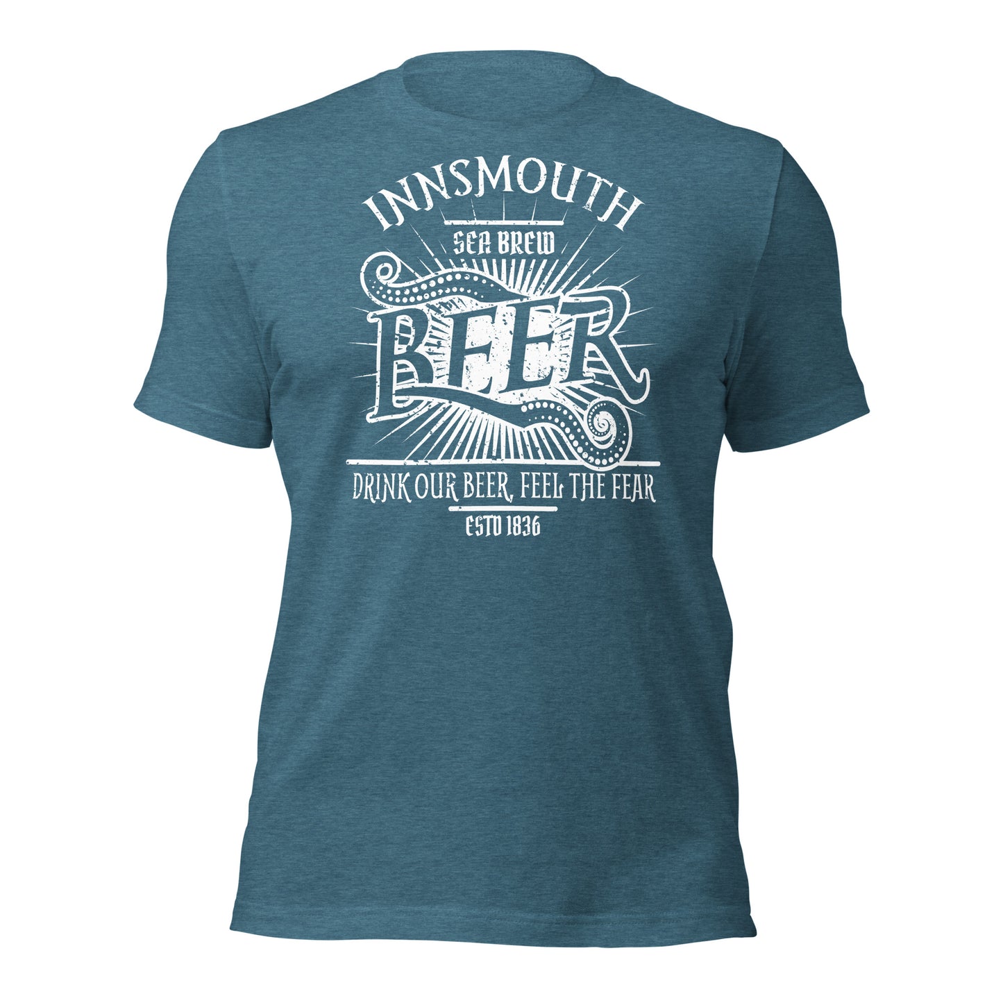 Camiseta unisex Innsmouth Beer Label Lovecraft