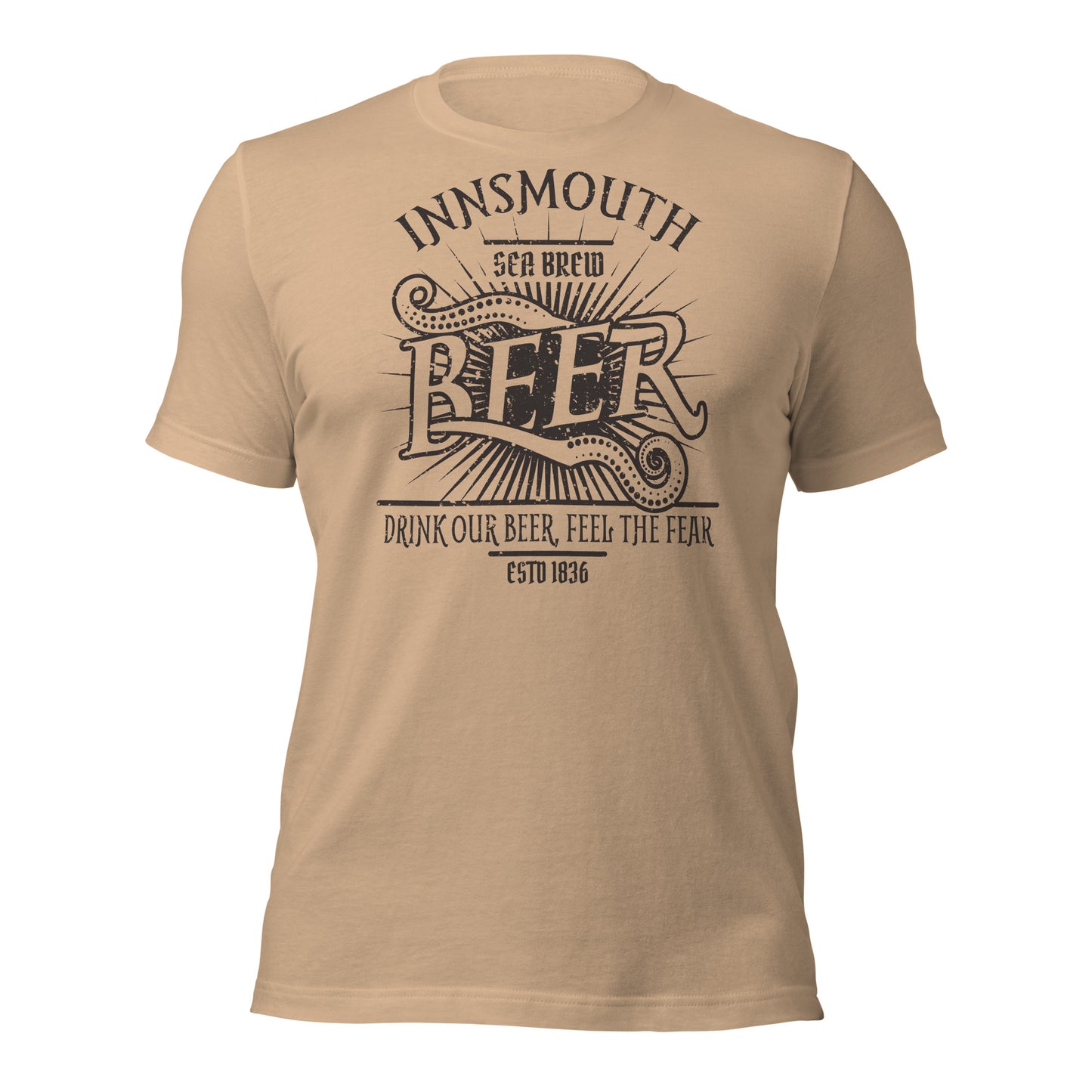 Camiseta unisex Innsmouth Beer Label Lovecraft