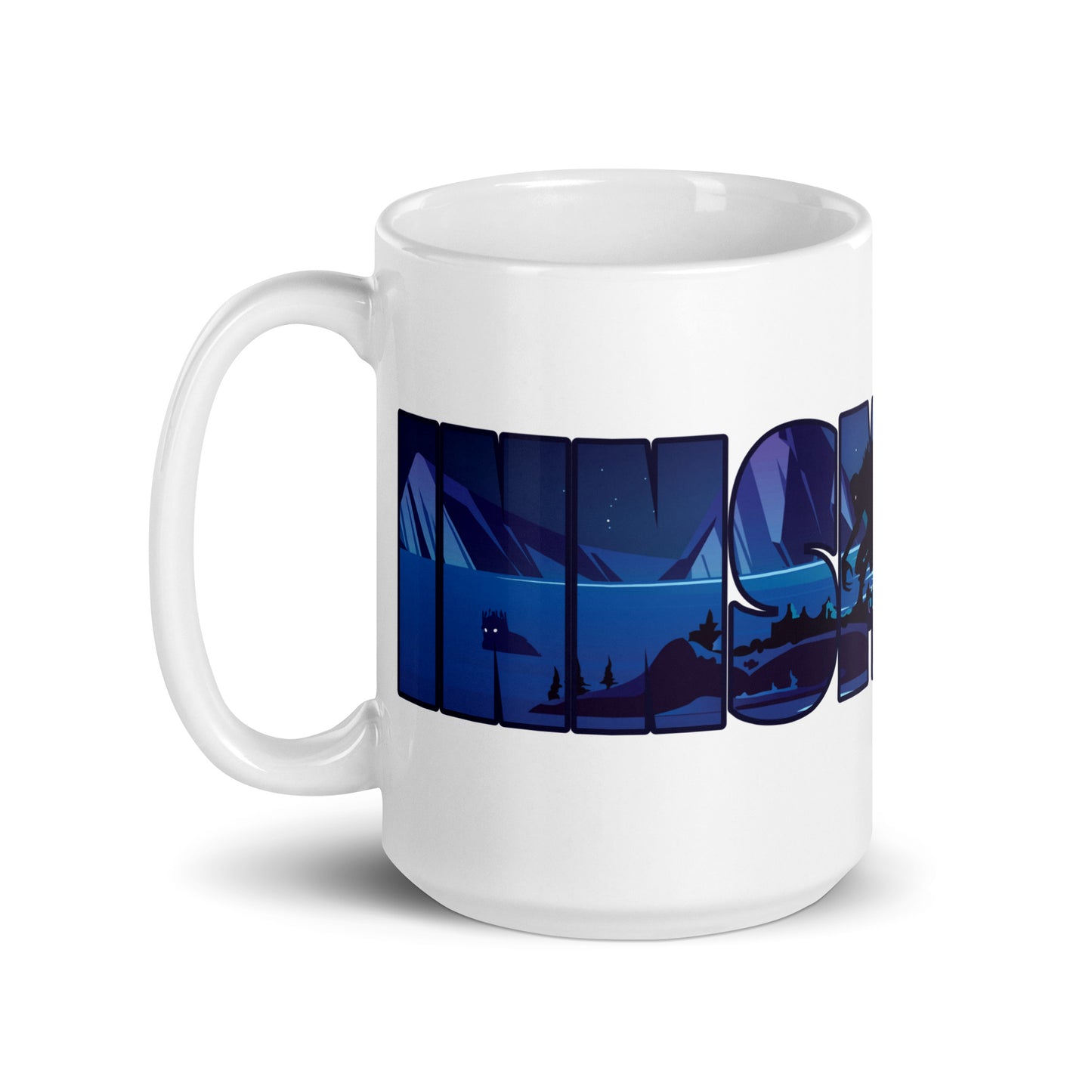 Innsmouth Devil Reef Deep Ones Lovecraft White glossy mug